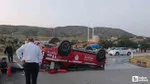 Akyurt'ta İtfaiye Aracı Kazası! Minibüsle Çarpışıp Takla Attı!
