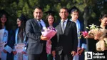 Başkan Selim Çırpanoğlu ortaokul öğrencilerini mezuniyetlerinde yalnız bırakmadı