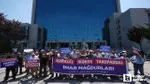 Çankaya'da imar sorunu yaşayan vatandaşlar ABB önünde eylem yaptı