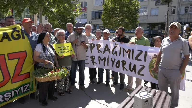 Çorum köylüleri taş ocağına karşı direniyor