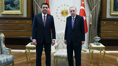 Cumhurbaşkanı Erdoğan, Saadet Partisi Genel Başkanı Arıkan'ı kabul etti