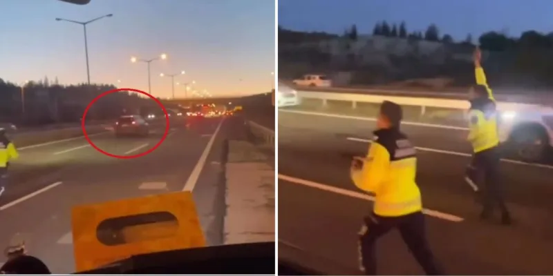'Dur' İhtarına Uymadı! Ters Yöne Kaçış Kamerada! Şok Detaylar