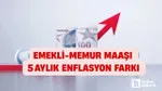 Emekli memur maaş zammı enflasyon farkı! Son 5 aylık enflasyon ne kadar?