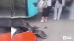 Gölbaşı'nda otobüsün altında kalan motosiklet sürücüsü yaralandı