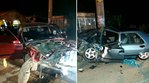 Isparta'da iki otomobil çarpıştı: Dört yaralı