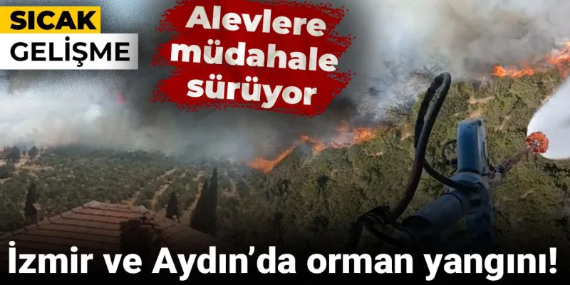 İzmir ve Aydın'da Korkutan Yangın! Alevler Kontrol Altında mı?