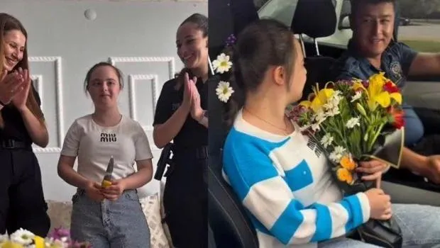 Lösemi hastası babadan Down sendromlu kızına sürpriz