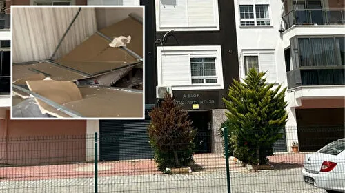 Finike'de Asma Tavan Faciası! Anne ve Çocukları Kıl Payı Kurtuldu