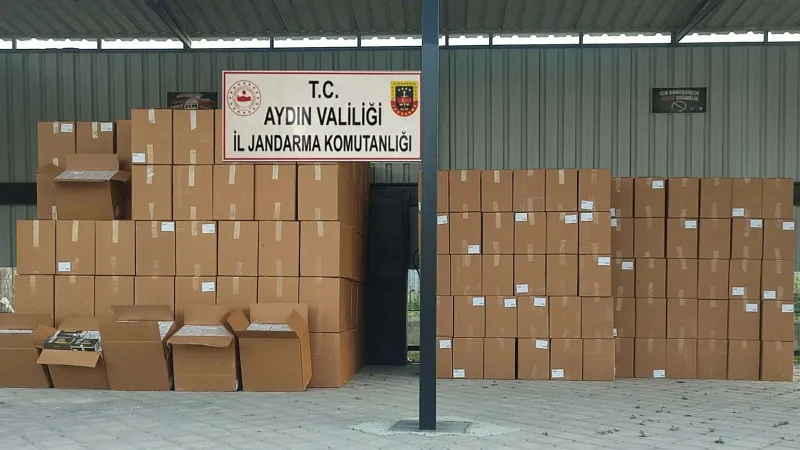 Aydın'da Dudak Uçuklatan Operasyon! 4,5 Milyon TL'lik Kaçak Makaron!