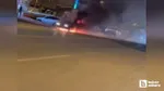 Elmadağ'da LPG'li Araç Alev Alev! Patlama Anı Kamerada!