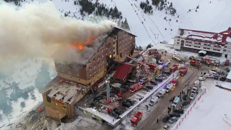 Kartalkaya Otel Yangını: İlk Görüntüler Ortaya Çıktı!