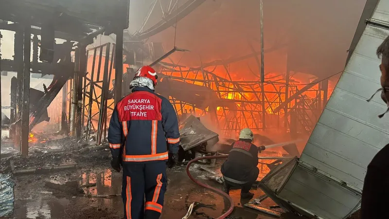 Sakarya'da Fındık Fabrikasında Korkunç Yangın! İşte Son Durum