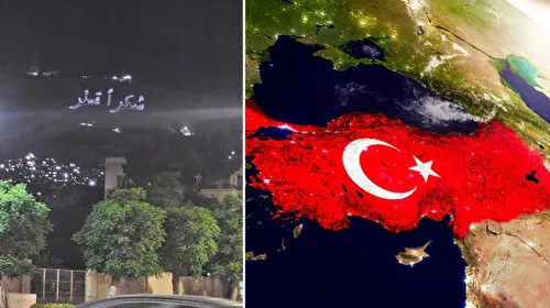 Suriye'den Türkiye'ye Jest! Kasyun Dağı'na Yazılan O Mesaj Ne?