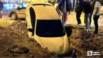 Polatlı'da Şok Kaza! Otomobil Kazı Alanına Uçtu!