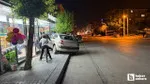 Sincan'da kontrolden çıkan otomobil markete daldı